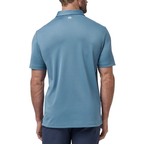 NWT Travis Mathew Good Good Patriot Golf Polo Shirt Men’s Sz Medium Blue Multi - Picture 2 of 9